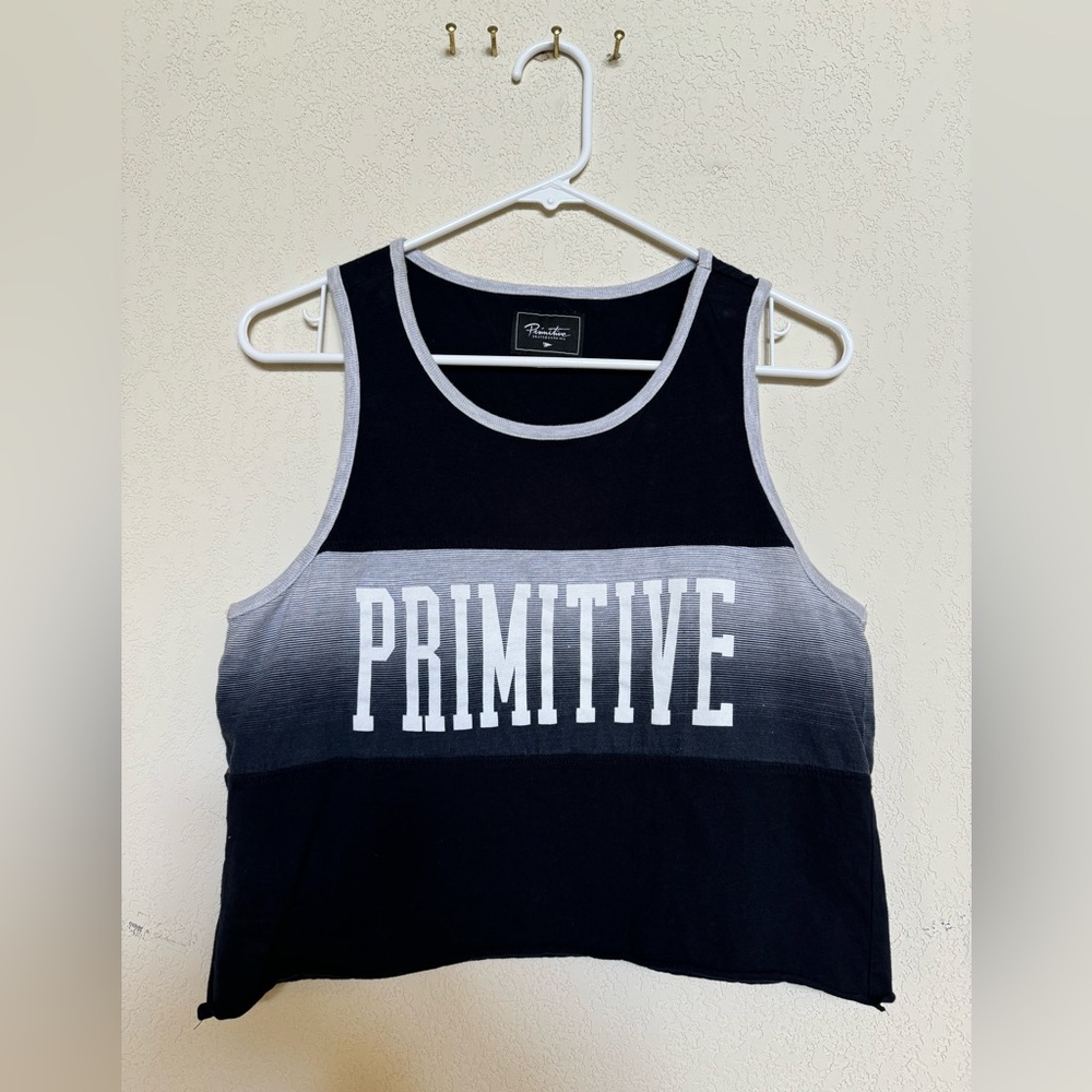 Primitive Raw Edge Cropped Tank Top- Excellent Condition